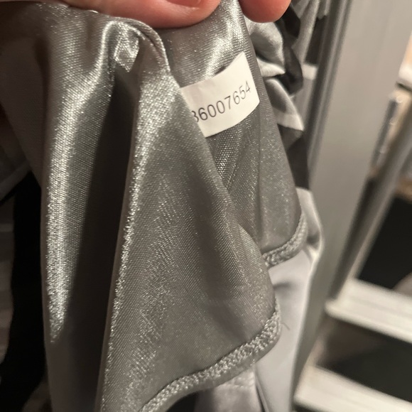 NY &CO sz : XL : stripes black white silver tie waist sleeveless blouse - Picture 3 of 14